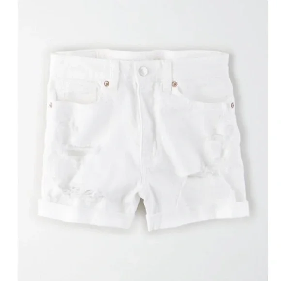 American Eagle Stretch Denim Mom Shorts - Picture 2 of 5